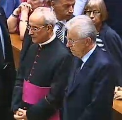 mario monti davanti a carlo maria martini